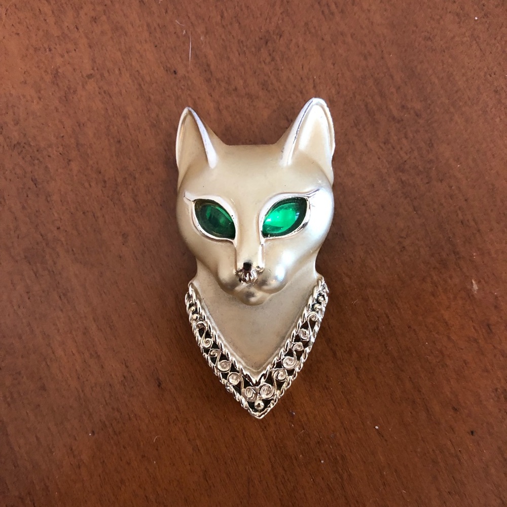 Vintage Cat Brooch